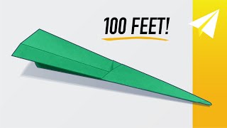 BEST Paper Airplane that Flies Over 50 Meters! How to Make Rubicon (Simple)