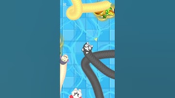 🔥🐍 Worms Zone io 😱 Biggest snake vs Small snake fight #shorts #snake #game #wormszone #rănsănmòi"