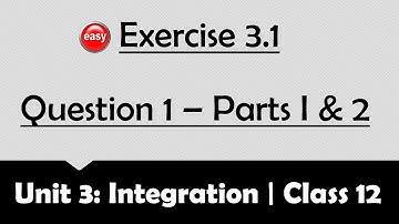 Lec 2, Exercise 3.1, Question 1 Part ii & iii - 2nd Year Math | F.Sc/I.CS Part 2 Maths | Integration