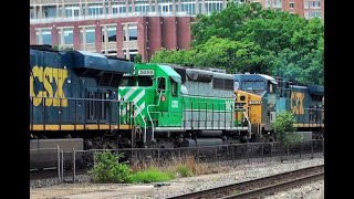 Flashback Footage: RARE CITX SD40-2 and Ex-Conrail C40-8W Trail on CSX Coal Empties!!! | 6/13/2015