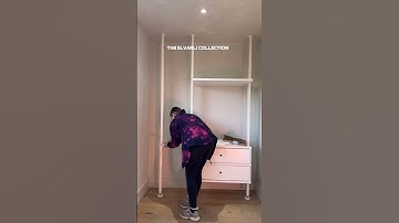 IKEA ELVARLI the best dupe for designer shelving 🙌🏼 #ikea #roommakeover ikeafinds #diyhome