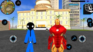 Policía estadounidense stickman ciudad del crimen Us Police Stickman Crime City #6 -Android Gameplay screenshot 1