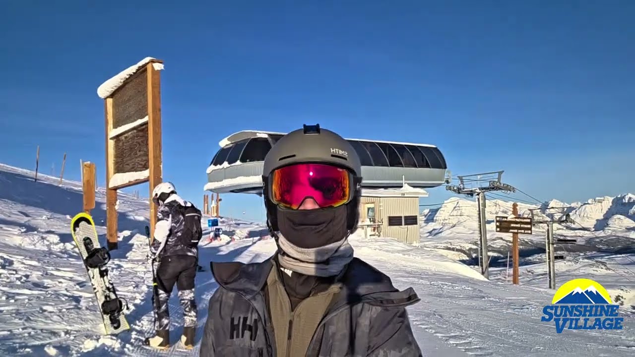 Snowboarding Sunshine Village Banff Canada Jan 2026