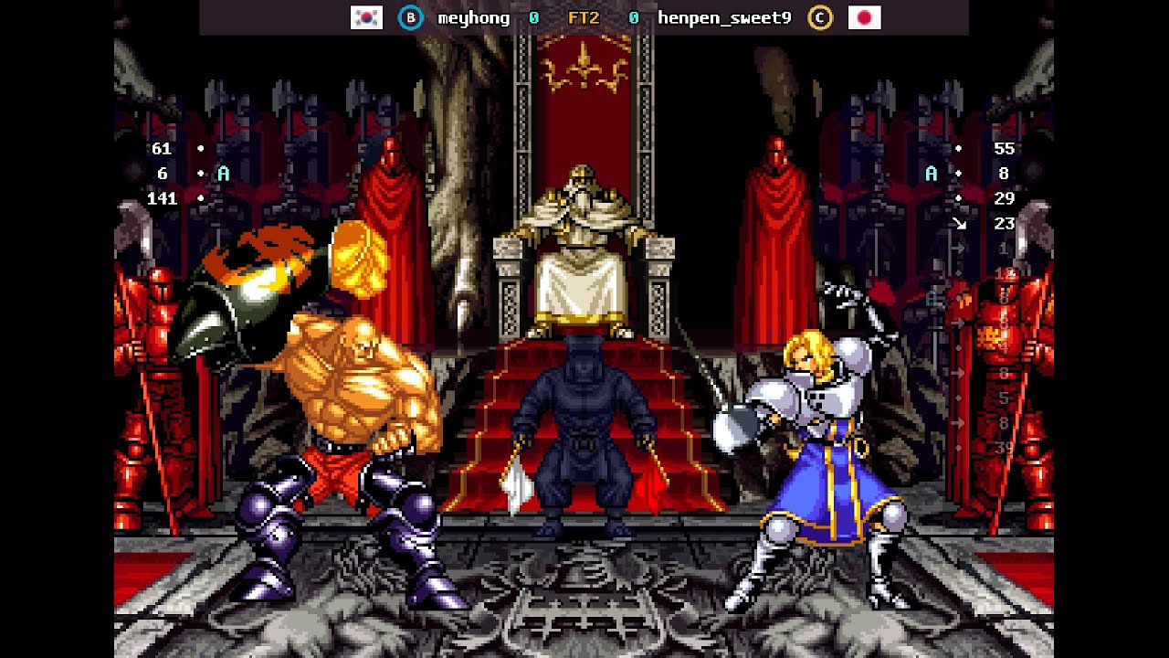 Samurai Shodown II - 🇰🇷 meyhong(B) vs 🇯🇵 henpen_sweet9(C