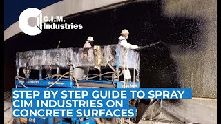 Step by Step to Spray CIM Waterproofing to Concrete Surfaces