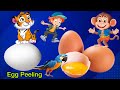 Raw Egg Peeling And Design On Egg #egg