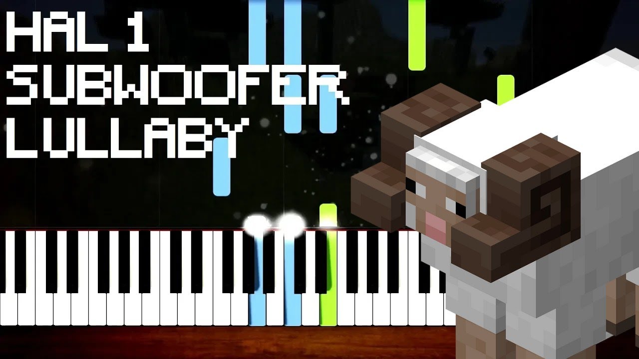 Hal 1 / Subwoofer Lullaby Minecraft Piano Tutorial [Nivek.Piano