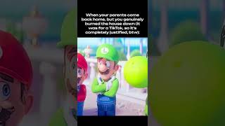 The Castle Died  The Super Mario Galaxy Movie Parody fyp viral funny meme luigi edit clip
