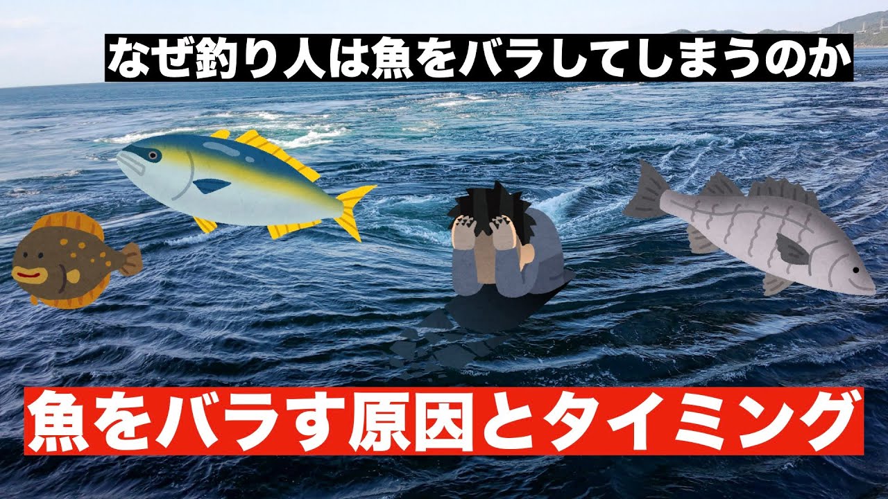 油断は禁物！魚をバラすタイミングと原因