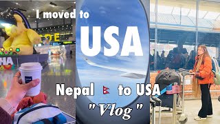 Moving to USA as an international student |  flight journey✈️ | SOLO traveling| VLOG