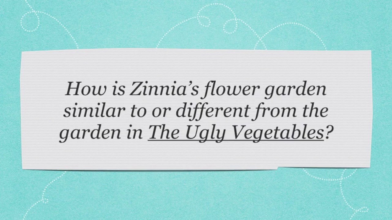 Zinnia's Flower Garden, Read Aloud and Discussion Questions, Part 2