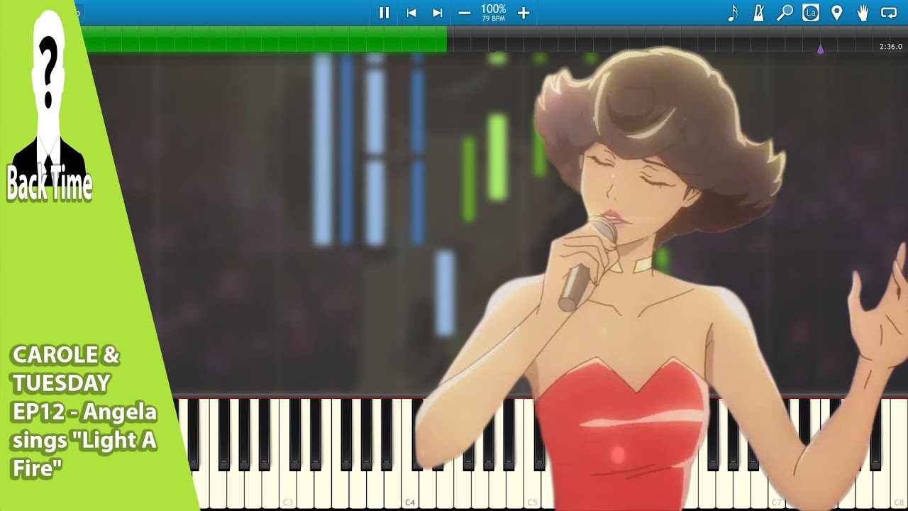 CAROLE & TUESDAY EP12 Angela sings "Light A Fire" (Piano Cover