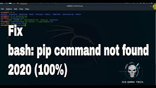 bash : pip command not found error solved | How to install pip command in #kalilinux