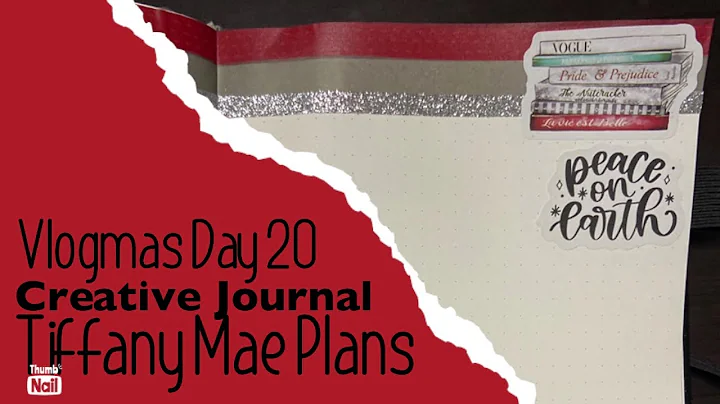Vlogmas Day 20 in my creative journal