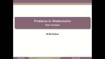 Problems in Mathematics: Real Analysis-1