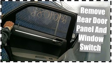 Remove Rear Door Panel & Window Switch Chrysler 300 Dodge Charger Dodge Magnum