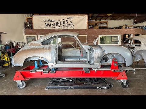 1959 Porsche 356A Coupe metal work at Washburn's Metal