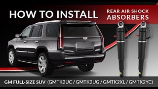 GM Full-Size SUV Rear Electronic Air Shock Install | 112G-14-R / 112G-13-R