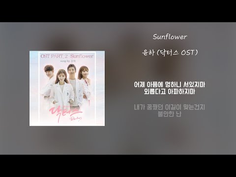 Lyrics 가사 Sunflower 윤하 닥터스 OST