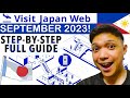 SEPTEMBER 2023 STEP-BY-STEP GUIDE HOW TO USE VISIT JAPAN WEB, REGISTER BEFORE ENTERING JAPAN