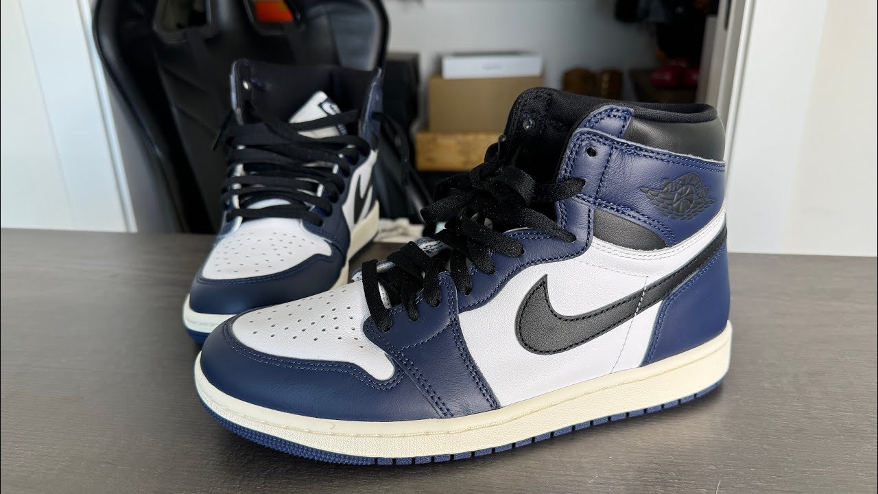 Air Jordan 1 Midnight Navy On Feet Review - YouTube