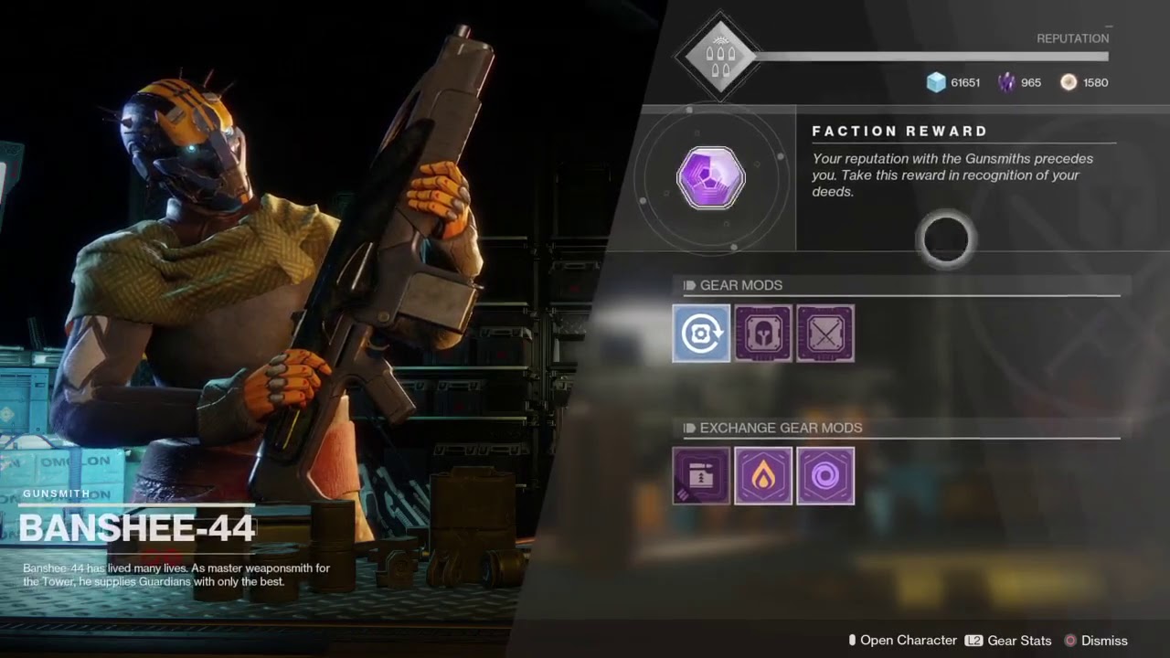 Destiny 2 - 1200 Gunsmith Materials - No mannanan :(