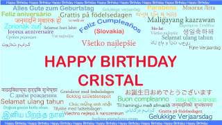 Cristal   Languages Idiomas - Happy Birthday