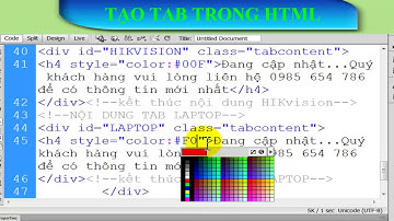 Thiết kế website, học lập trình cơ bản.tạo Tab hiển thị nội dung l using HTML & CSS, Javascript