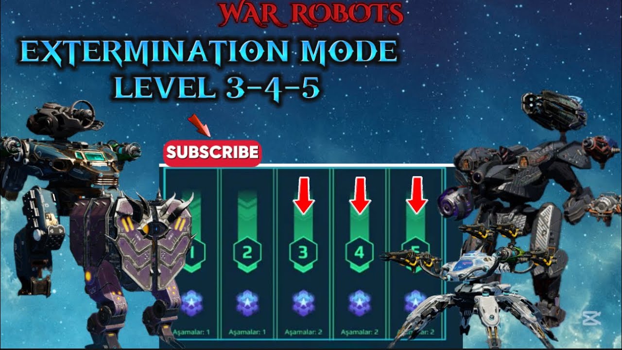 War Robots 7 May New EXTERMINATION Mode Level 3-4-5 #warrobots # ...