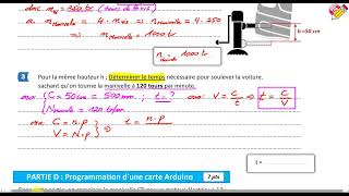 Partie C'- Étude du système : vis -écrou - (Devoir de synthèse N°3)-2AS- (2022)