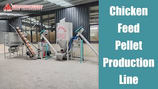 Chicken Feed Pellet Production Line #livestock #poultry #machine #unit #factory #process #chicken