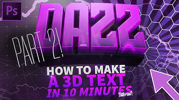 How to Make 3D Text in C4D/PHOTOSHOP (EASY!!) *PART 2*