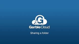 GarbleCloud - Sharing a folder
