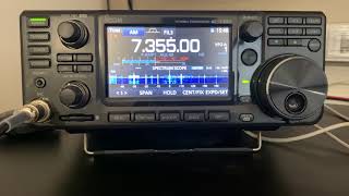 [4K video] iCOM IC7300 shortwave reception - 7355khz BBC singapore