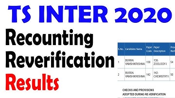 ts inter Re verification results | ts inter Recounting results | ts inter rc rv results