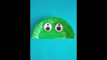 How to Make a Frog? | Paper Plate Craft ideas #shorts
