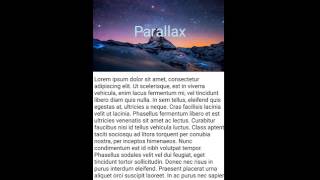 NativeScript Parallax Scroll Effect