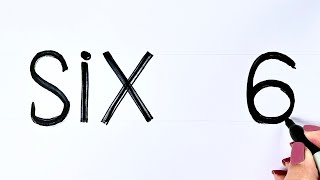 Learn to Write six and 6 ✏️ Preschool Number Writing for Kids