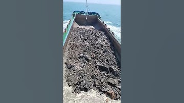 Split Hopper Barge dumping dredged materials