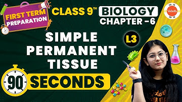 Simple Permanent Tissue One Shot in 90 Seconds | Tissues Class 9 | NCERT Class 9 Biology #CBSE2024