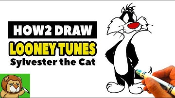 How to Draw Looney Tunes - Sylvester the Cat - Easy Pictures to Draw