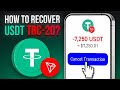How to Recover USDT TRC-20 Transaction (Step by Step)