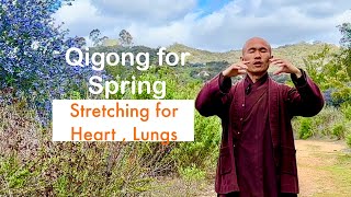 Qigong for SPRING | 10-Min QIGONG STRETCHING for HEART, LUNGS
