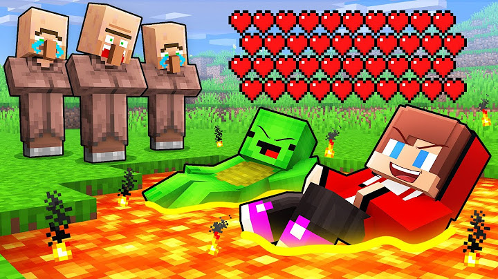 JJ and Mikey Have 1.000.000 HEARTS and Troll Villagers in Minecraft (Maizen)