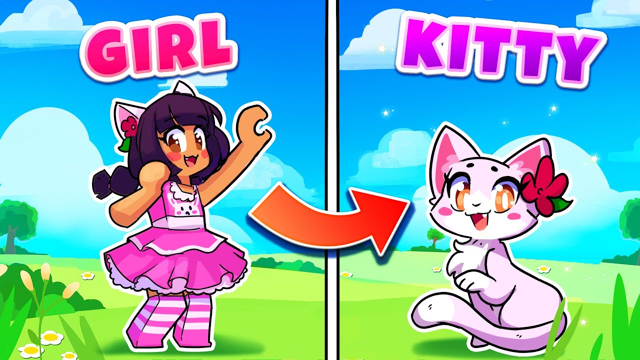 I Became A Roblox Kitty Youtube - roblox girl aphmau roblox character