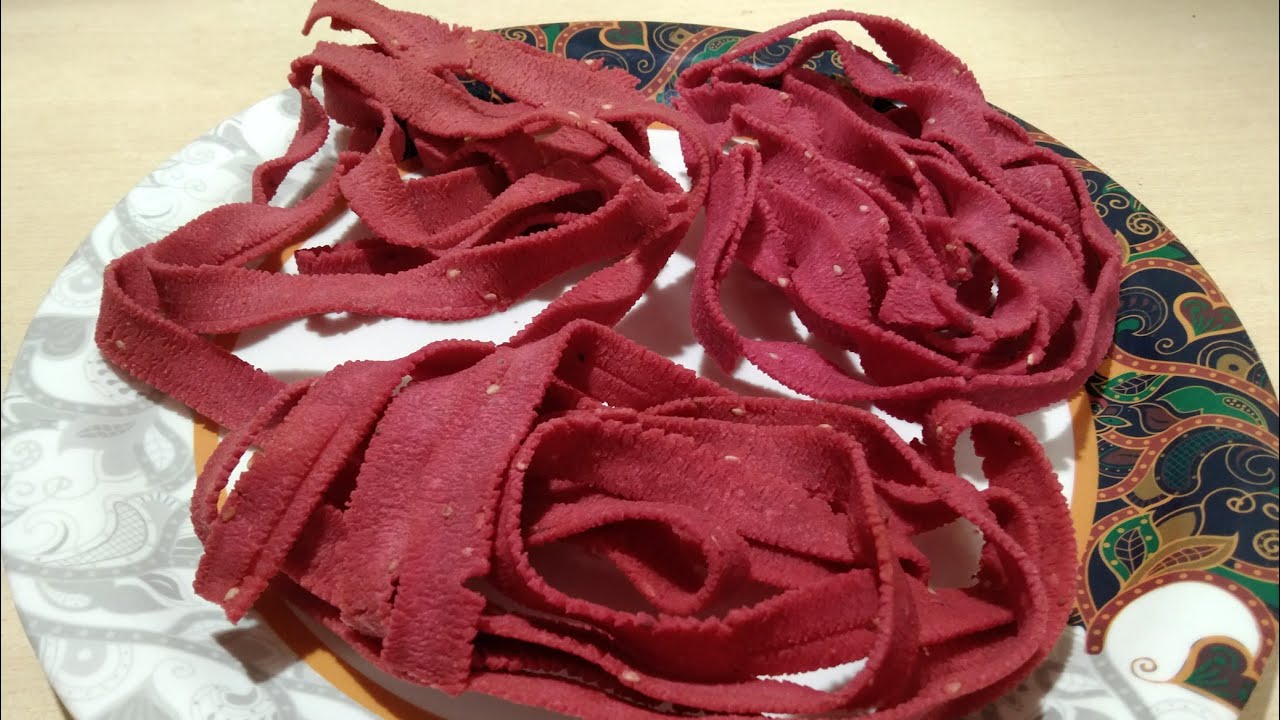 Beetroot Ribbon pakodi || బీట్రూట్ తో రిబ్బెన్ పకోడీ ఇలా చేస్తే super 👌 గా వుంటుంది ||