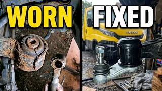 Fixing Iveco Daily 72c front subframe bushes and ball joints