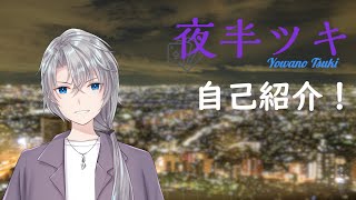 「【新人Vtuber】夜半ツキと申します！【自己紹介】」のサムネイル