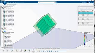 FEA Drop Test Box of Bottles with Liquid