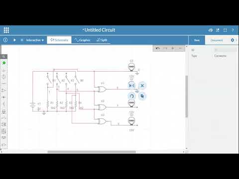 Binary to Gray (online multisim)
